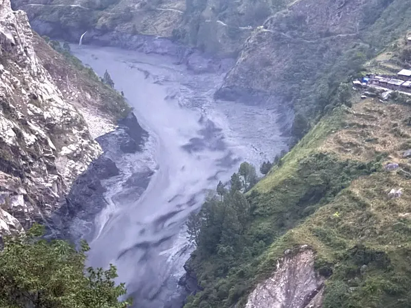 Budhi Gandaki River flash flood in Gorkha